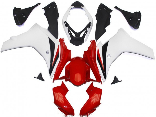 2011-2012 White Red Glossy Black Honda CBR600F Abs Motorcycle Fairings Canada