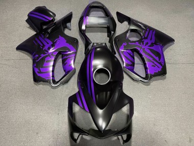 2001-2003 Purple Matte Black Skull Honda CBR600 F4i Motorcycle Fairings Canada