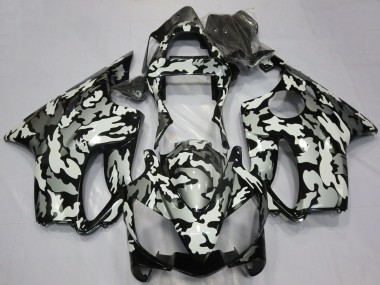 2001-2003 White Grey Black Camouflage Honda CBR600 F4i Motorcycle Fairings Canada