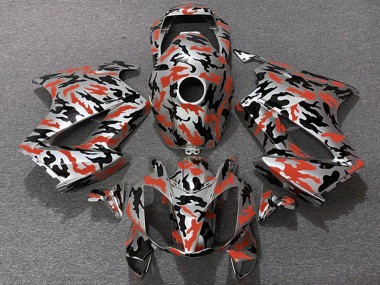 2002-2013 Red Camouflage Honda VFR 800 Motorcycle Fairings Canada