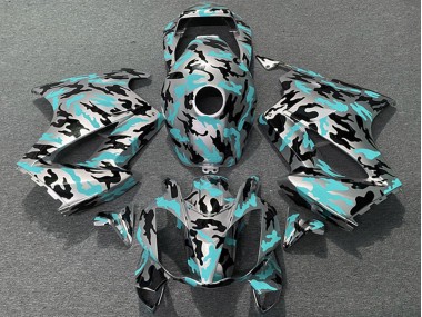 2002-2013 Teal Camouflage Honda VFR 800 Motorcycle Fairings Canada