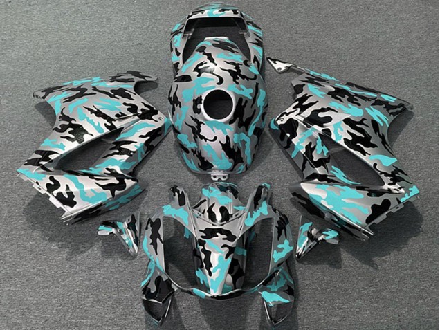 2002-2013 Teal Camouflage Honda VFR 800 Motorcycle Fairings Canada