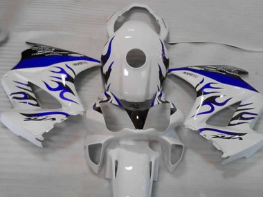 2002-2013 White Blue Flame Honda VFR 800 Motorcycle Fairings Canada