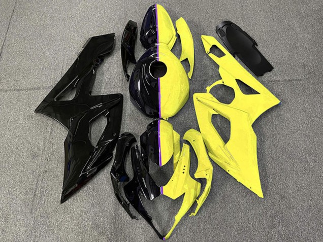 2005-2006 Glossy Black and Yellow Suzuki GSXR 1000 Motorcycle Fairings Canada