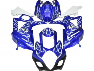 2007-2008 Blue White Flame Suzuki GSXR 1000 Motorcycle Fairings Canada