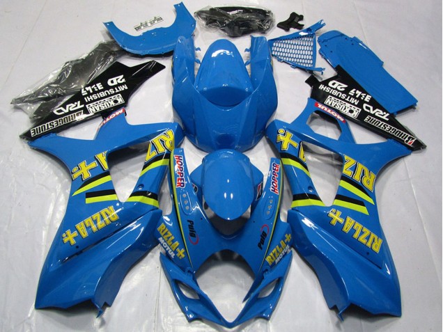 2007-2008 Blue Gold Black Rizla Suzuki GSXR 1000 Motorcycle Fairing Canada