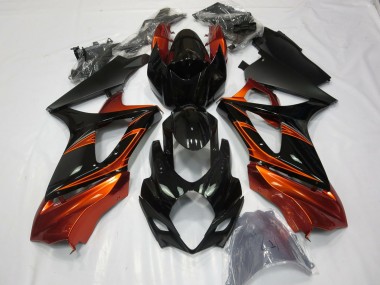 2007-2008 Orange Black Suzuki GSXR 1000 Motorcycle Fairings Canada
