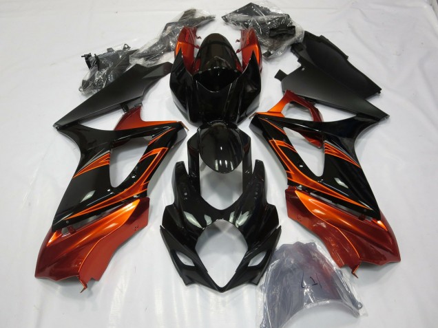 2007-2008 Orange Black Suzuki GSXR 1000 Motorcycle Fairings Canada