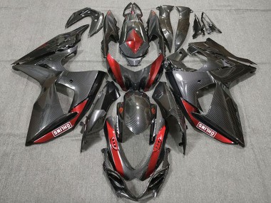 2009-2016 Carbon Fiber Red Suzuki GSXR 1000 Motorcycle Fairings Canada