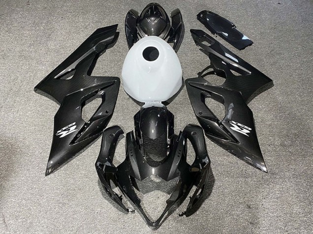 2005-2006 Carbon Fiber Style Glossy White Suzuki GSXR 1000 Motorcycle Fairings Canada