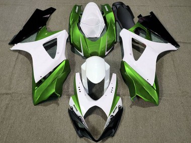2007-2008 White Green Black Suzuki GSXR 1000 Motorcycle Fairings Canada