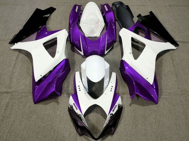 2007-2008 White Purple Black Suzuki GSXR 1000 Motorcycle Fairings Canada