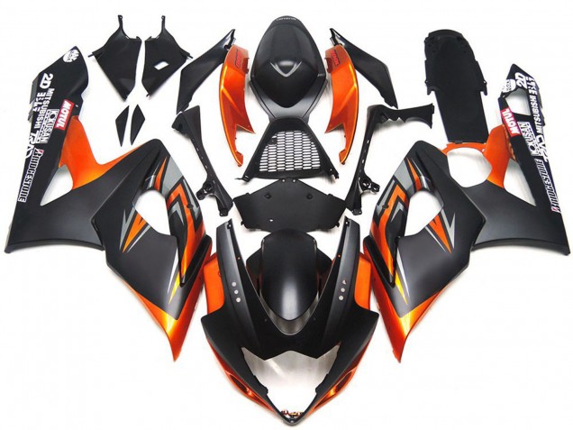 2005-2006 Orange Black Suzuki GSXR 1000 Motorcycle Fairings Canada