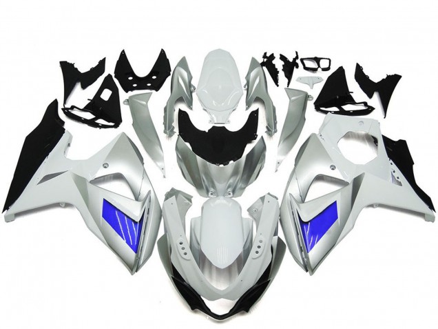 2009-2016 White Blue Suzuki GSXR 1000 Motorcycle Fairing Canada