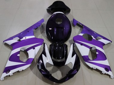 2000-2002 Purple White Black Suzuki GSXR 1000 Motorcycle Fairings Canada