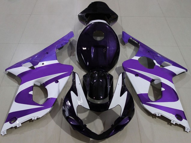 2000-2002 Purple White Black Suzuki GSXR 1000 Motorcycle Fairings Canada