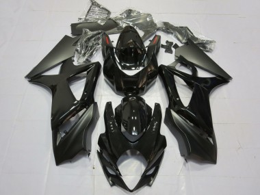 2007-2008 Glossy Black Matte Black Plain Suzuki GSXR 1000 Motorcycle Fairings Canada