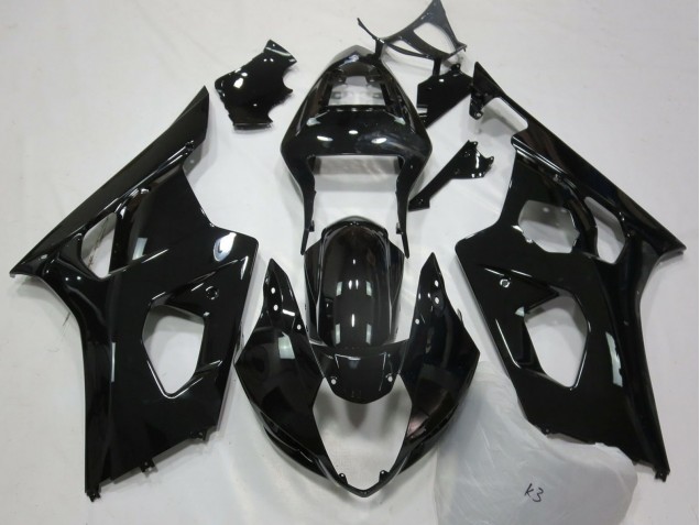 2003-2004 Glossy Black Suzuki GSXR 1000 Motorcycle Fairings Canada