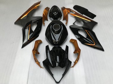 2005-2006 Glossy Black Bronze Suzuki GSXR 1000 Motorcycle Fairings Canada
