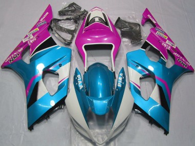 2003-2004 Light Blue White Pink Suzuki GSXR 1000 Motorcycle Fairings Canada