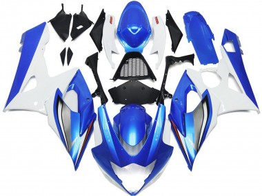 2005-2006 White Blue Suzuki GSXR 1000 Motorcycle Fairings Canada