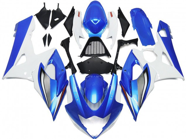2005-2006 White Blue Suzuki GSXR 1000 Motorcycle Fairings Canada