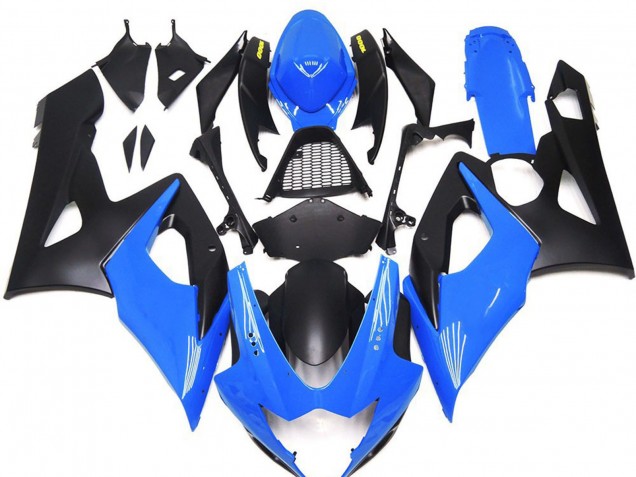 2005-2006 Blue Matte Black Yellow Suzuki GSXR 1000 Motorcycle Fairings Canada