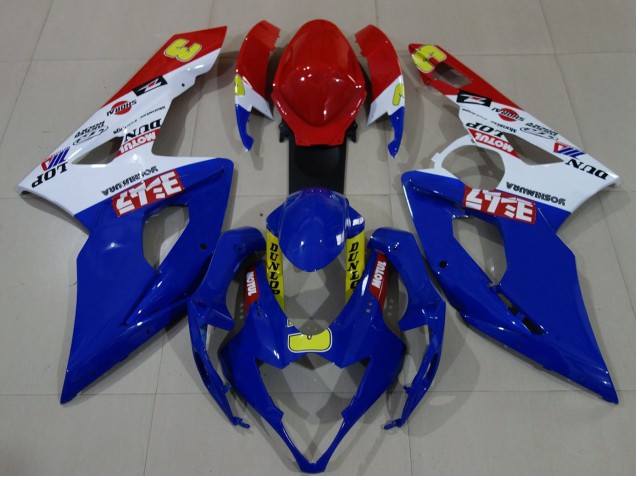 2005-2006 White Red Blue Yellow Suzuki GSXR 1000 Motorcycle Fairings Canada