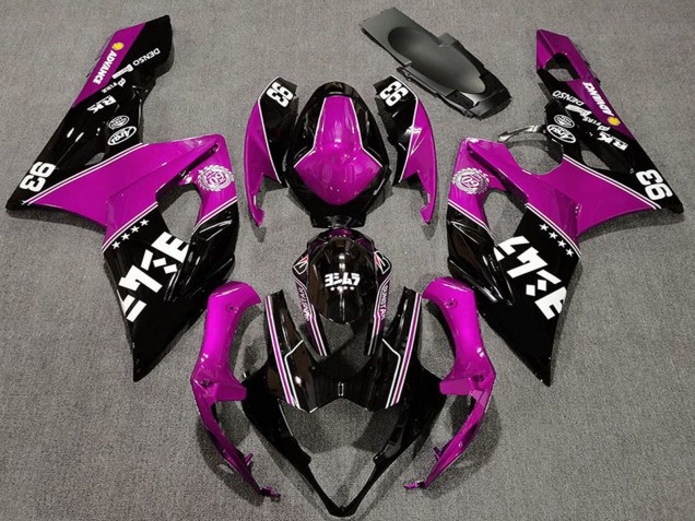 2005-2006 Pink Glossy Black White Suzuki GSXR 1000 Motorcycle Fairings Canada