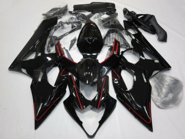 2005-2006 Glossy Black Red Suzuki GSXR 1000 Motorcycle Fairings Canada