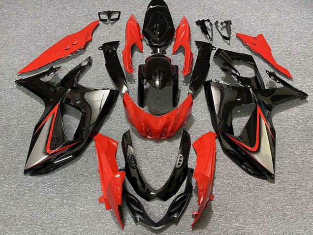 2009-2016 Red Black Suzuki GSXR 1000 Motorcycle Fairings Canada