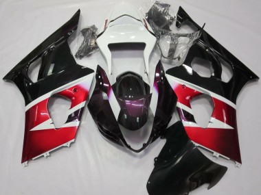 2003-2004 Red White Glossy Black Suzuki GSXR 1000 Motorcycle Fairings Canada