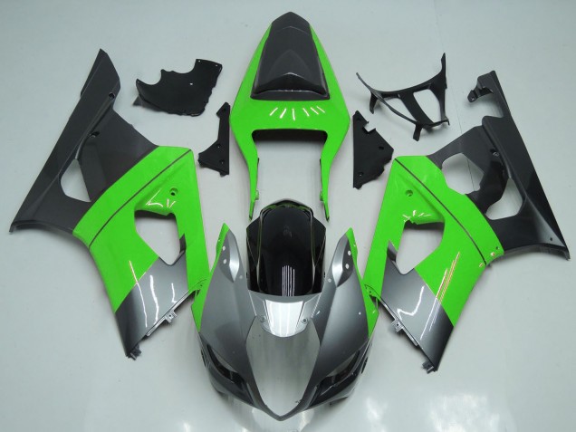 2003-2004 Green Silver Black Suzuki GSXR 1000 Motorcycle Fairings Canada