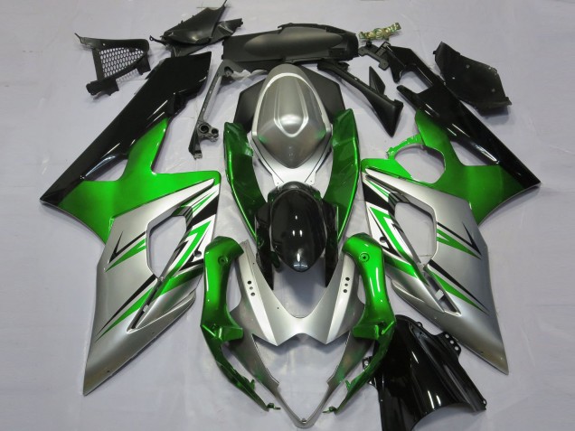 2005-2006 Green Silver Black Suzuki GSXR 1000 Motorcycle Fairings Canada
