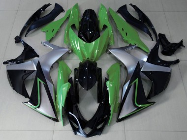 2009-2016 Green Silver Black Suzuki GSXR 1000 Motorcycle Fairings Canada