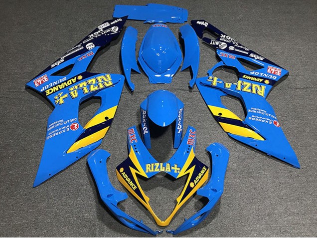 2005-2006 Blue Yellow Black Rizla Suzuki GSXR 1000 Motorcycle Fairings Canada