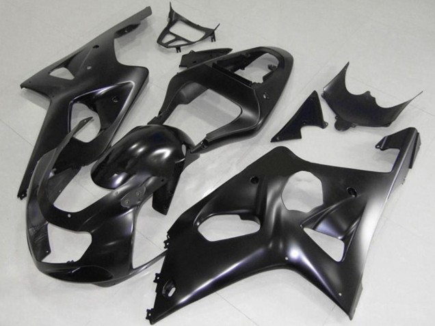 2000-2002 Matte Black Suzuki GSXR 1000 Motorcycle Fairings Canada