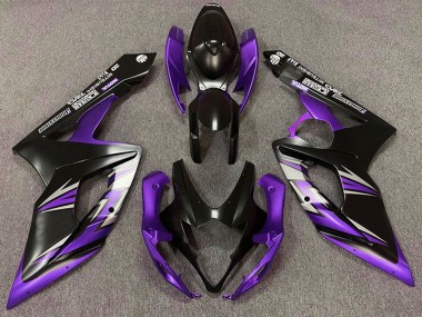 2005-2006 Matte Black Purple Suzuki GSXR 1000 Motorcycle Fairing Canada