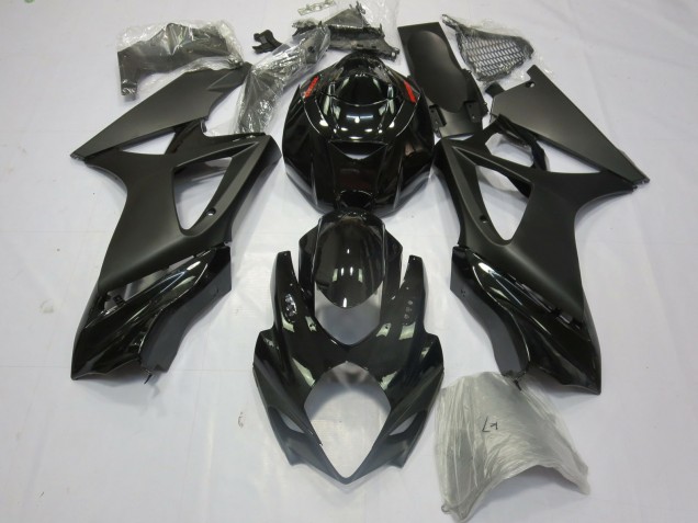 2007-2008 Glossy Black Matte Black Suzuki GSXR 1000 Motorcycle Fairings Canada