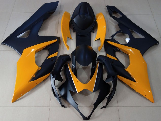 2005-2006 Matte Black Light Orange Suzuki GSXR 1000 Motorcycle Fairings Canada