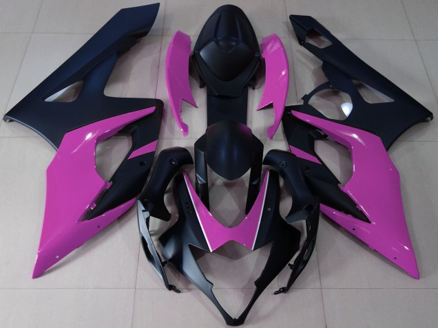 2005-2006 Matte Black Pink Suzuki GSXR 1000 Motorcycle Fairings Canada