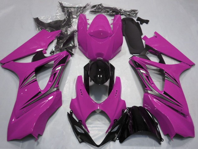 2007-2008 Pink Glossy Black OEM Style Suzuki GSXR 1000 Motorcycle Fairings Canada