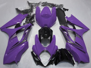 2007-2008 Purple Glossy Black OEM Style Suzuki GSXR 1000 Motorcycle Fairings Canada