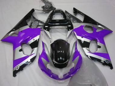 2000-2002 Purple Silver Glossy Black OEM Style Suzuki GSXR 1000 Motorcycle Fairings Canada