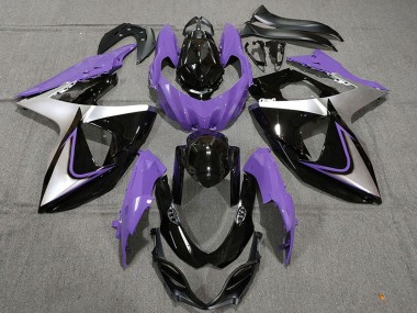 2009-2016 Purple Silver Black Suzuki GSXR 1000 Motorcycle Fairings Canada
