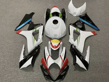 2007-2008 White Red Yellow Blue Black Racing Suzuki GSXR 1000 Motorcycle Fairings Canada