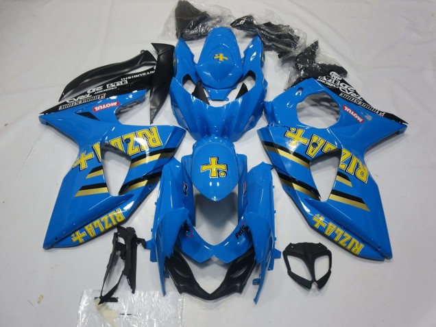 2009-2016 Blue Gold Black Rizla Suzuki GSXR 1000 Motorcycle Fairings Canada