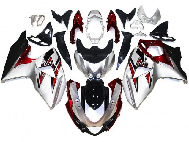 2009-2016 Silver Red Black Suzuki GSXR 1000 Motorcycle Fairings Canada