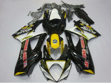 2007-2008 White Yellow Red Black Dunlop Suzuki GSXR 1000 Motorcycle Fairings Canada
