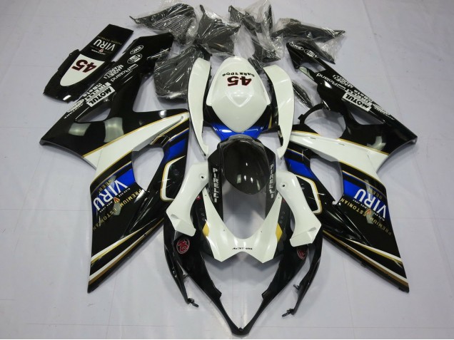 2005-2006 White Blue Black Yellow Viru Suzuki GSXR 1000 Motorcycle Fairings Canada